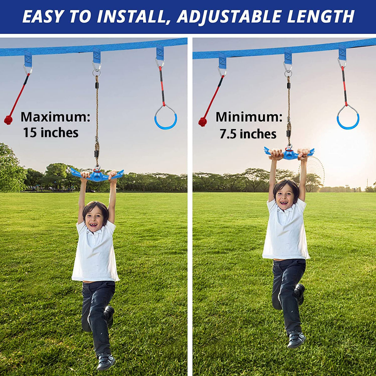 YAMIPROBI Ninja Swing non-slip surface ensures secure grip during spins