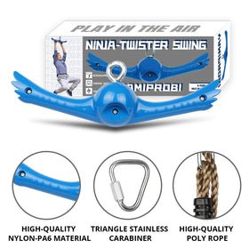 YAMIPROBI swing assembly with stainless carabiners highlights easy installation