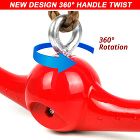 YAMIPROBI Ninja Swing attachment with carabiners enables quick, secure setup.