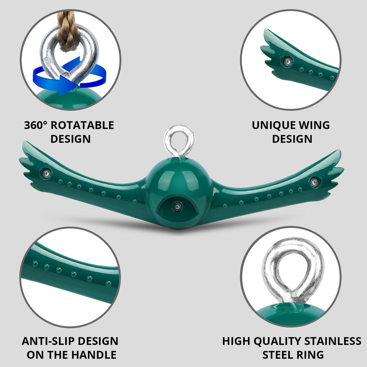YAMIPROBI Swing Easy Setup carabiners highlights quick installation on swings and slacklines.