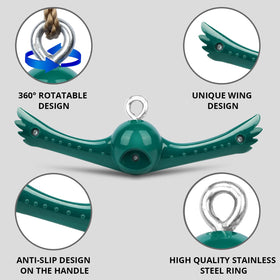 YAMIPROBI Swing Easy Setup carabiners highlights quick installation on swings and slacklines.