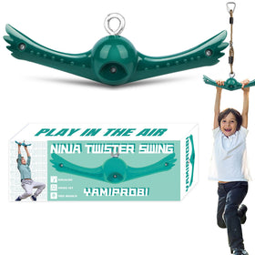 YAMIPROBI Swing Spins 360° handle twist showcases dynamic backyard play and imaginative aerial fun.