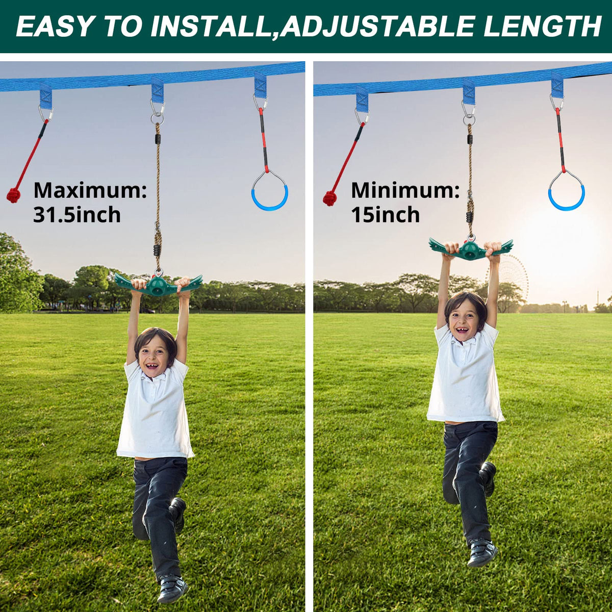 YAMIPROBI Swing Weather-resistant design withstands UV exposure and temperature variations.