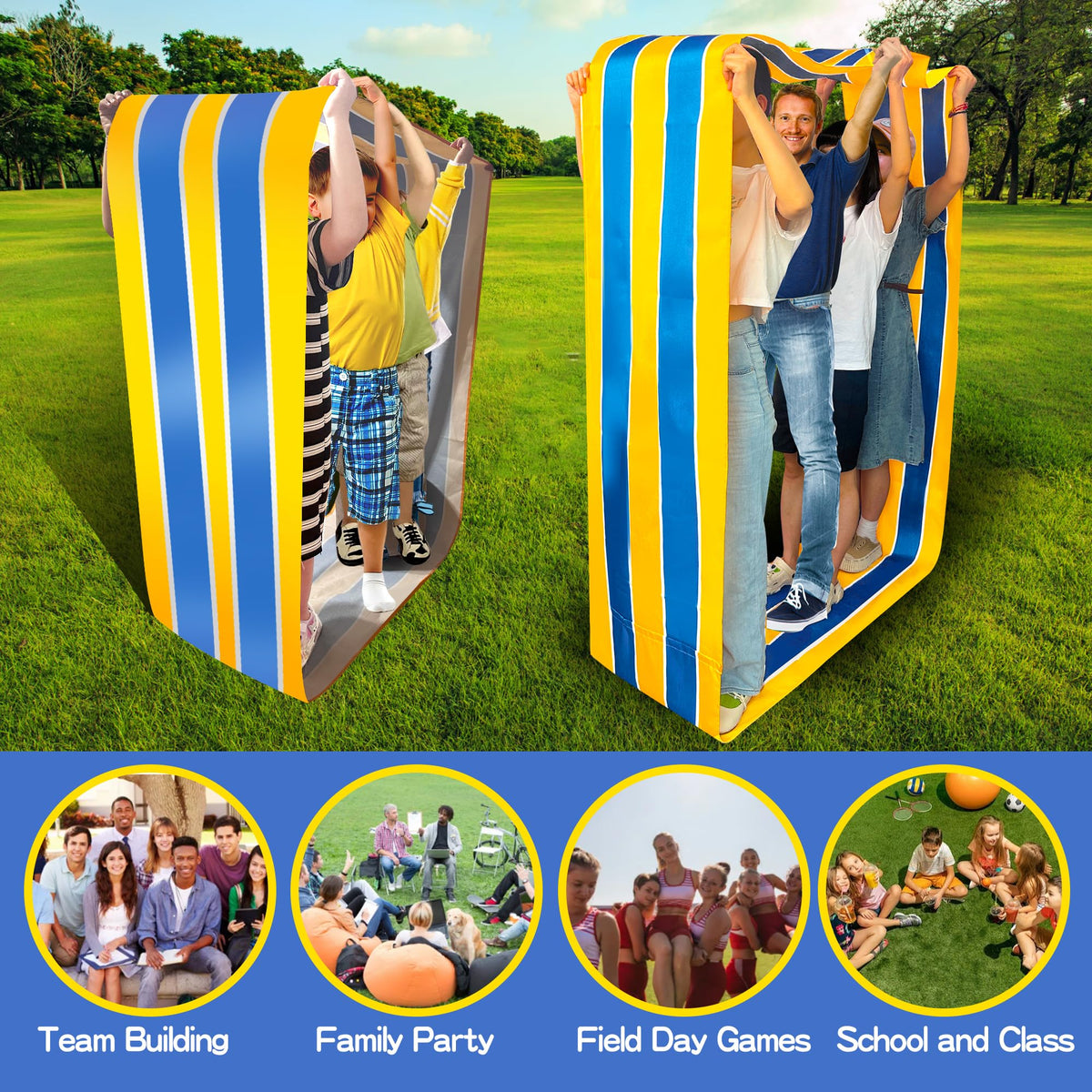 Yanacc two-pack mats simplify setup, storage, and portable team-building sessions.