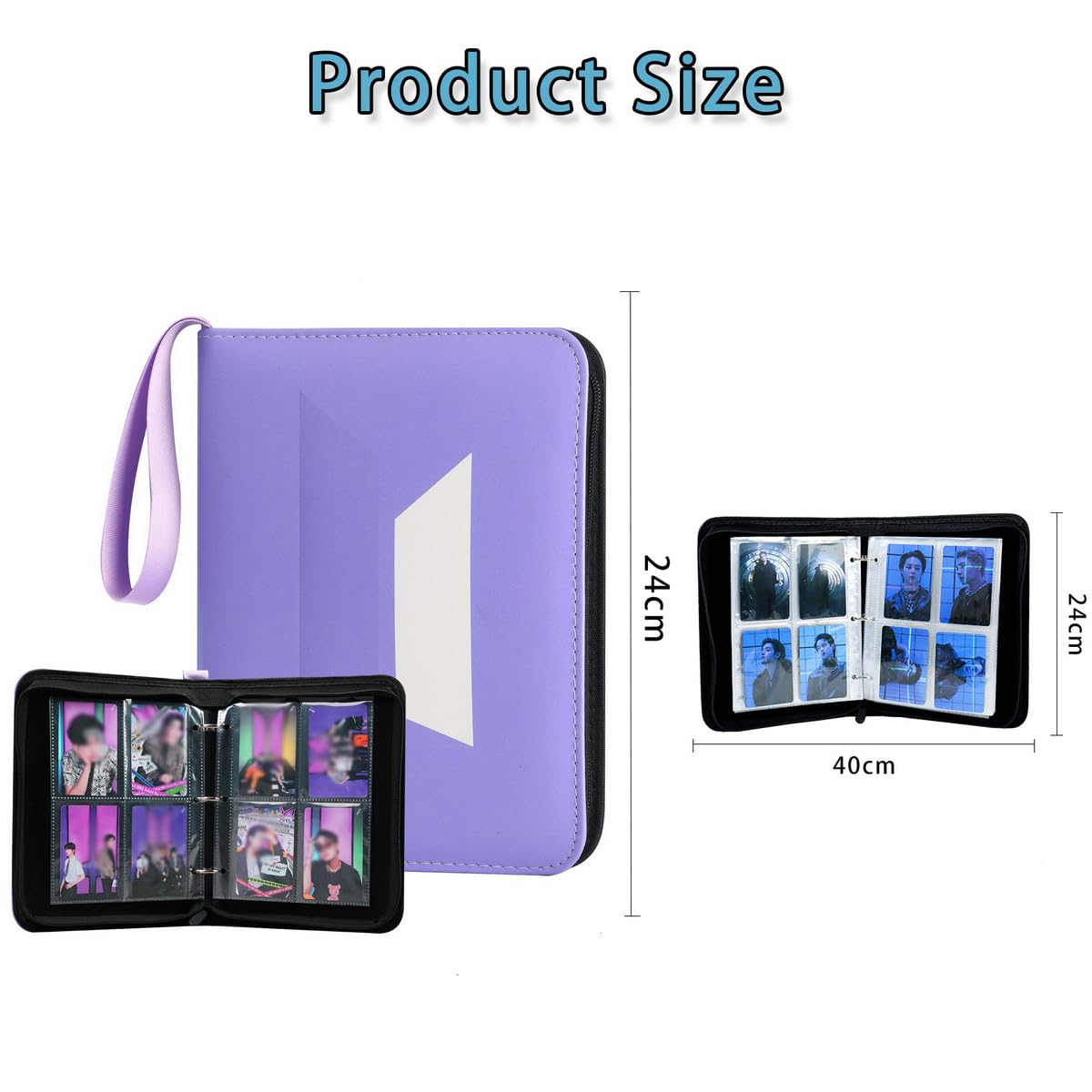 YANENG Photocards Binder zipper sleeves keep cards secure during transit