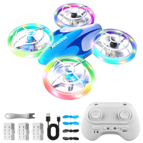 YANGALOOP mini drone front view showing kid-friendly design for easy flights.
