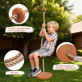 Yangbaga tree swing set with a 75-inch rope height for adjustable outdoor fun.