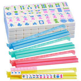 YANMEIYA 166-tile set close-up shows premium tiles for family game nights.