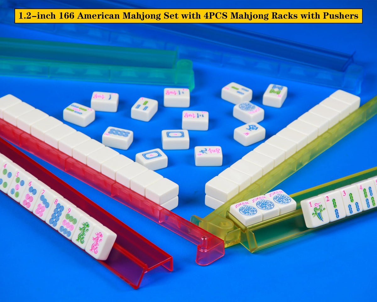YANMEIYA complete Mahjong set displayed, ideal for game nights with friends.