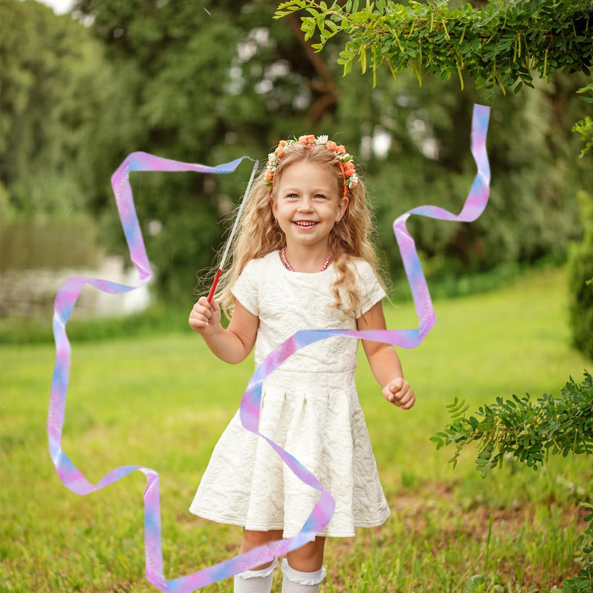 YANMIN ribbon wand dancing prop for kids to improve movement and rhythm