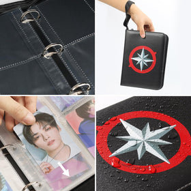 Yanmzmin Stray binder premium PU leather texture conveys durability.
