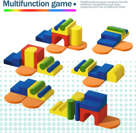 Yaofala varied elements cylinders and arches invite creative stacking and new play ideas