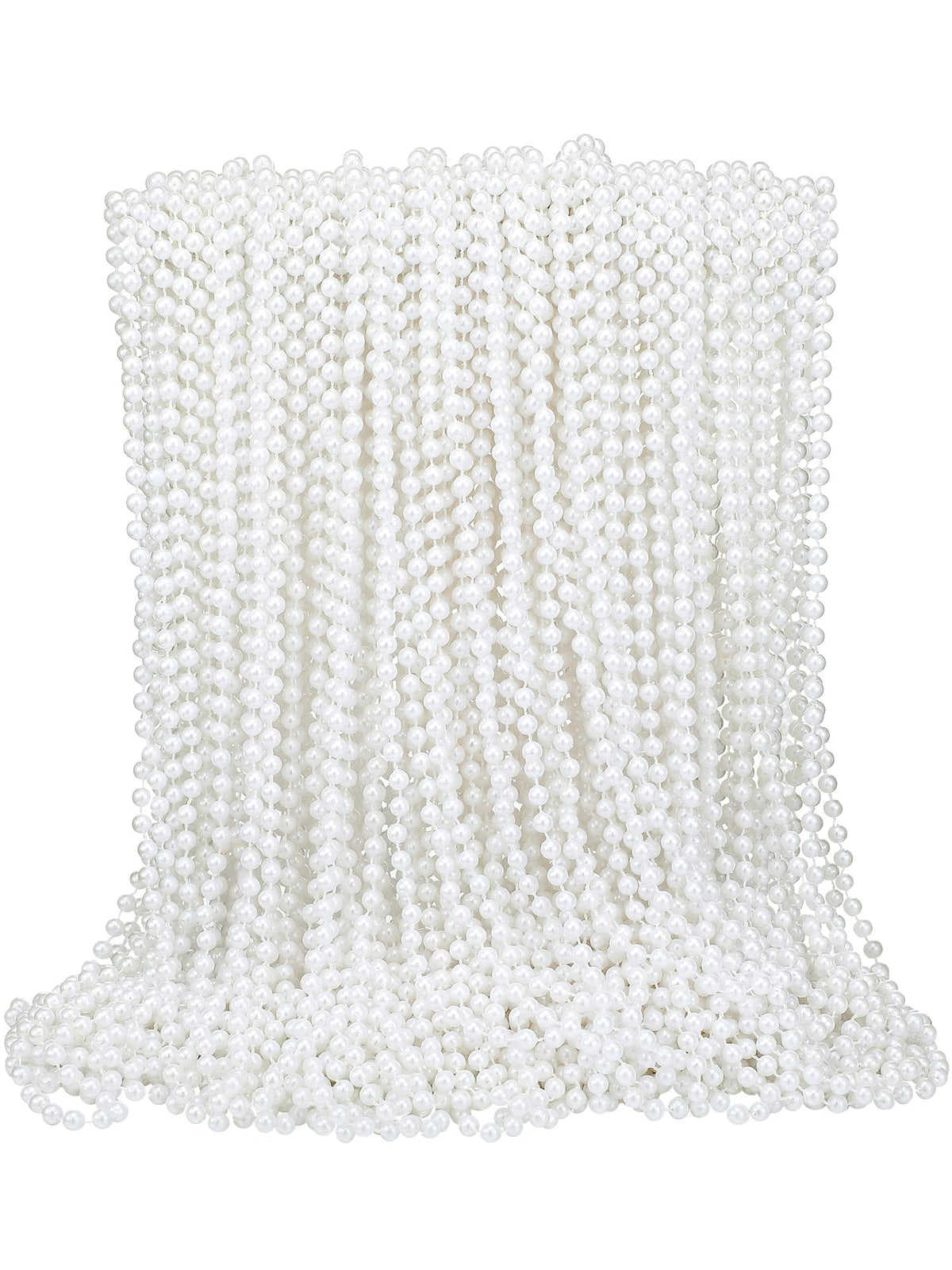 Yaomiao white faux pearl necklaces for versatile party wear and décor.