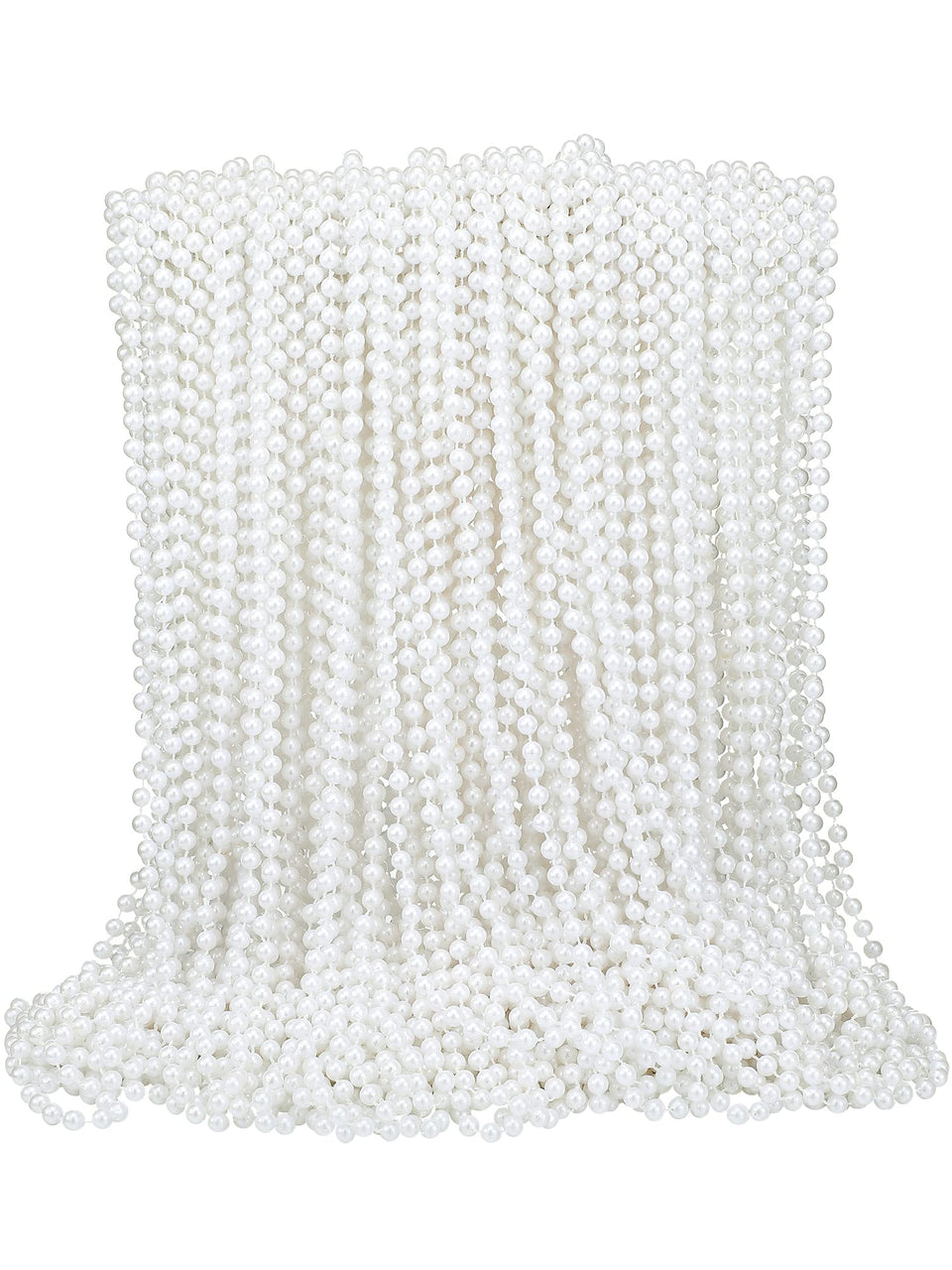 Yaomiao white faux pearl necklaces for versatile party wear and décor.