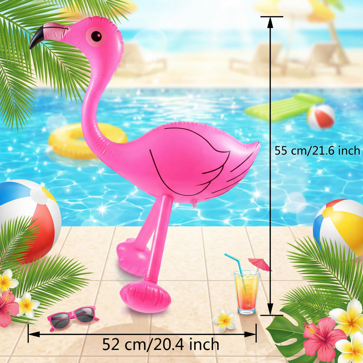 Yaomiao backyard flamingo yard props create a cohesive tropical look