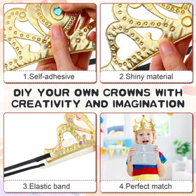 Yaomiao elastic-band adjustable crowns fit most kids for comfortable wear.