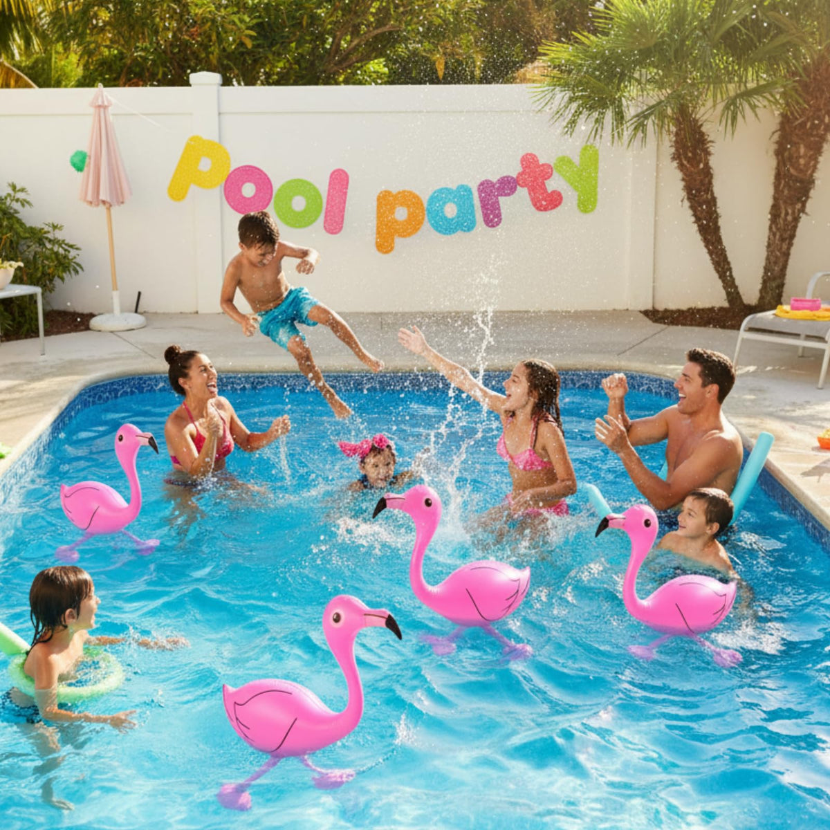 Yaomiao 22-inch flamingos add color to summer birthdays and celebrations