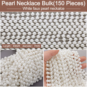 Yaomiao tea party pearl necklaces for outfit accents and décor.