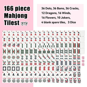 YAQUHO pink carrying bag for portable Mahjong tile storage