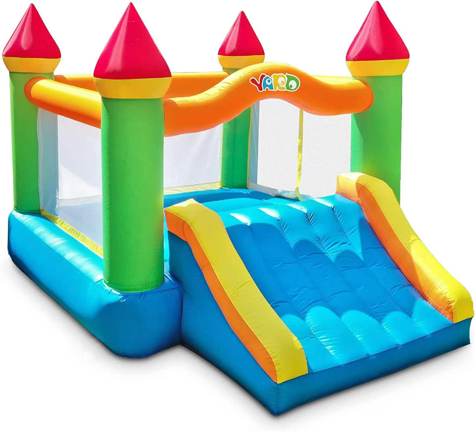 YARD Bounce House 12ft-9ft-8ft view focusing on sturdy setup for backyard fun.