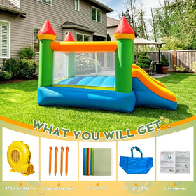 YARD Bounce House double stitching close-up highlighting reinforced seams for safety.