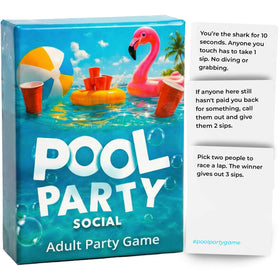 YardSplash Pool Party deck of cards ready for pool play and social dares