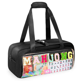 Black Yarwo mahjong bag designed to fit various setups and kits