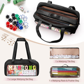 Yarwo mahjong bag made of durable nylon 290D fabric for travel durability