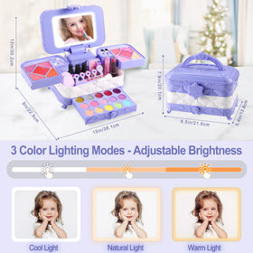 YasinKidz 18-eyeshadow palette offering colorful, age-appropriate playtime creativity