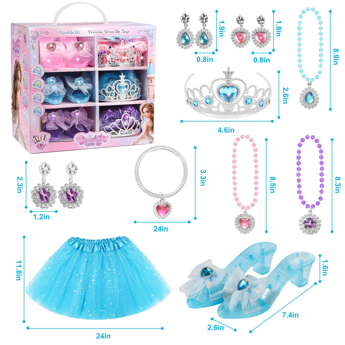 YasinKidz 3-color skirts with star sequins spark imagination.