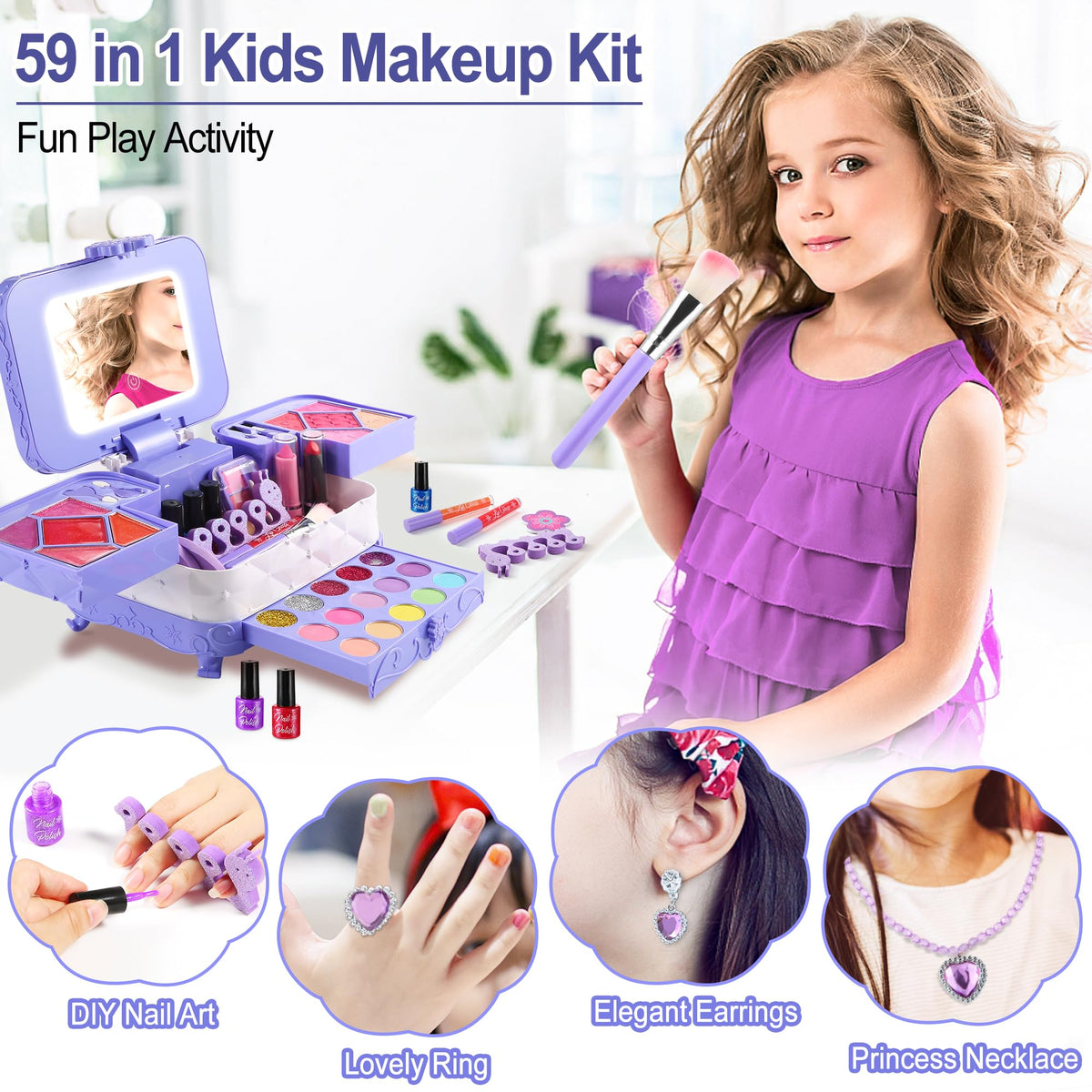 YasinKidz 5 blush powders add rosy accents during pretend looks