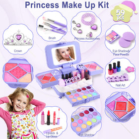 YasinKidz 7 lip gloss tubes for gentle color in pretend play