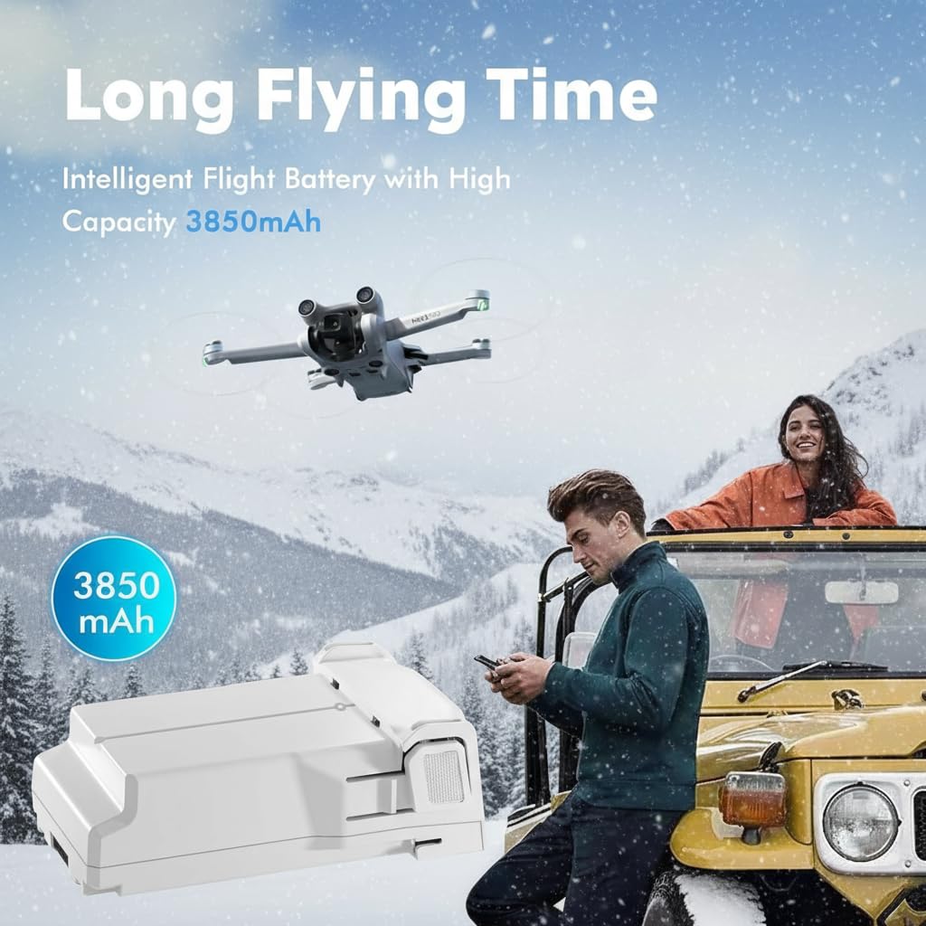 YATEOO Intelligent Flight Battery Plus for DJI Mini 4 Pro, charging-ready, fast top-up