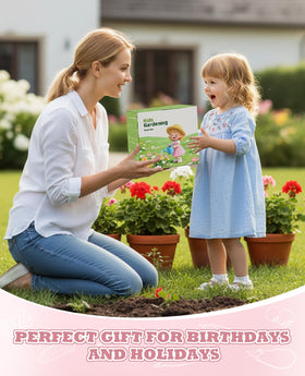 YAUNGEL Complete Gardening Set includes pots, labels, and a gift-ready box