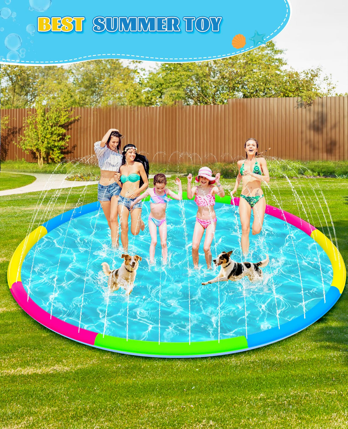 YAUNGEL outdoor water play on yards, beaches, or lawns with friends.
