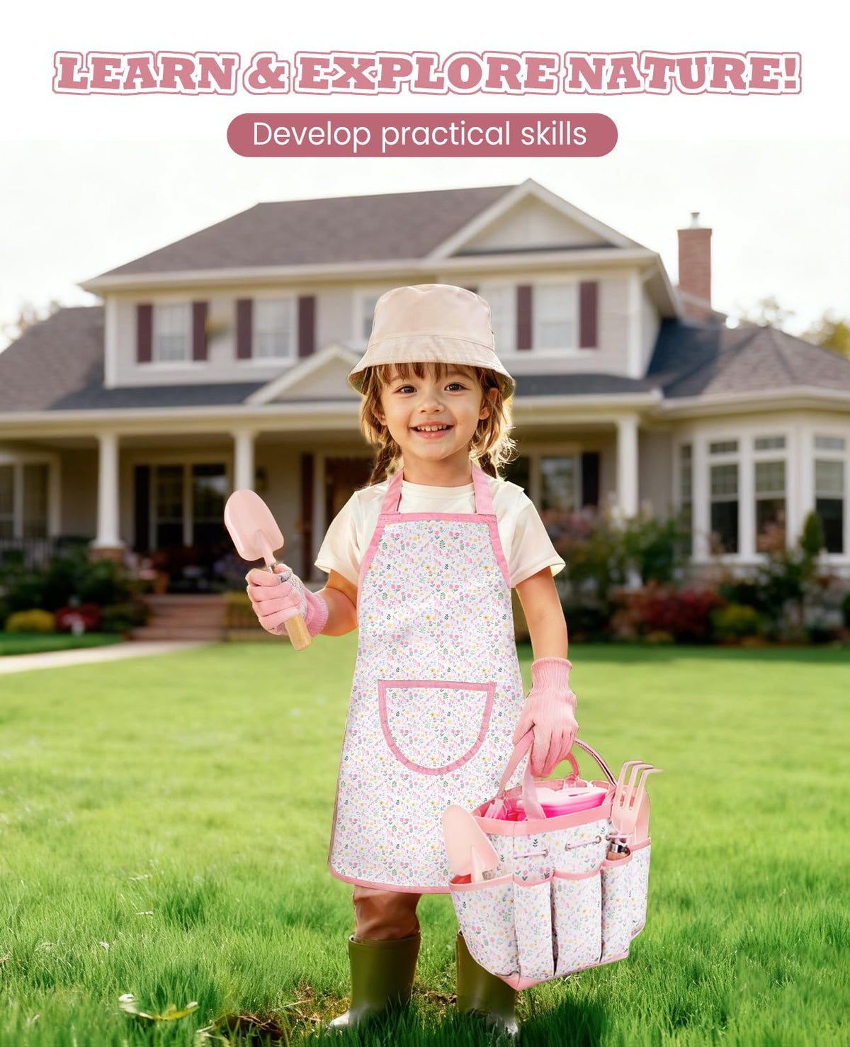 YAUNGEL Watering Can for Kids offers easy pouring for gentle watering