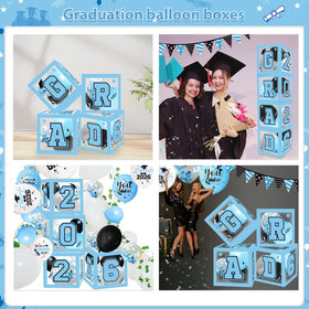 Yavxzvbw light blue balloon boxes enhance the decor with color and volume