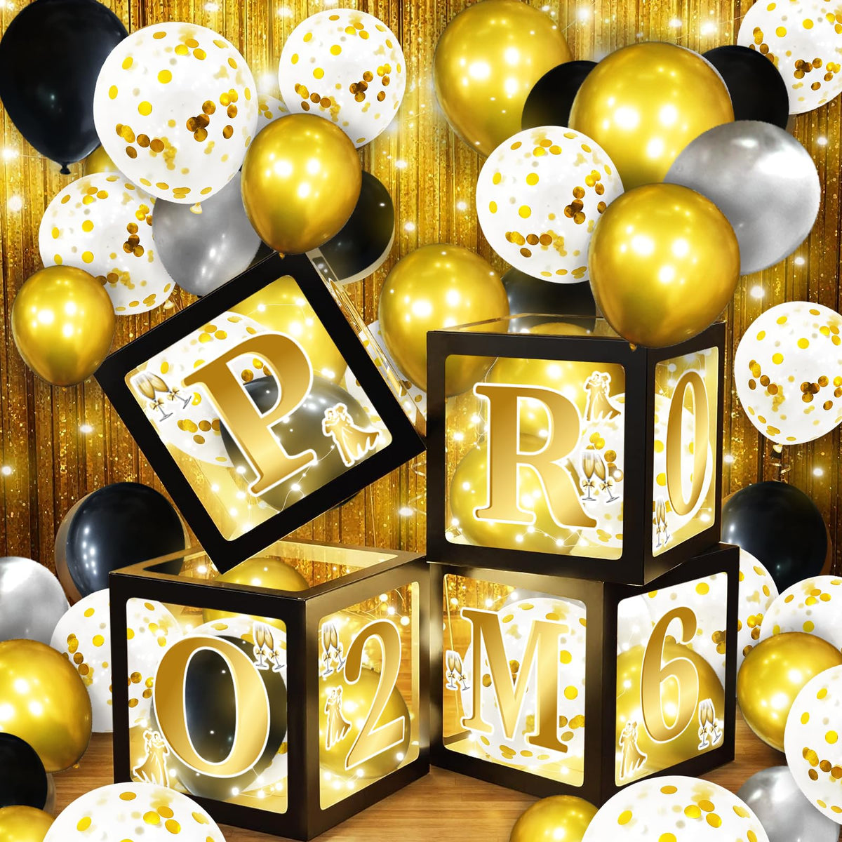 Yavxzvbw cardboard letters PROM and 2026 for a focal decor feature.