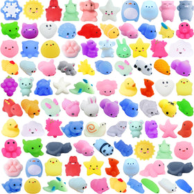 YAWEVEAY Mochi Squishy Set for kids with soft touch and vibrant colors