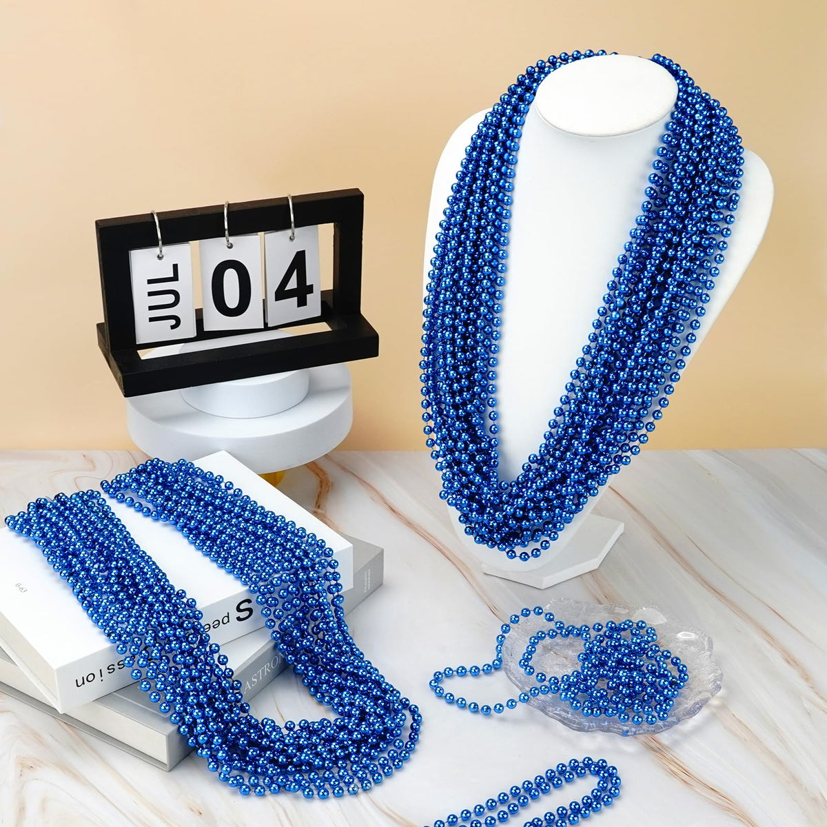 YAXINRUI blue beads for Christmas and holiday themes