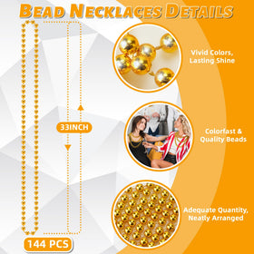 YAXINRUI gold beads worn as party accessory at events