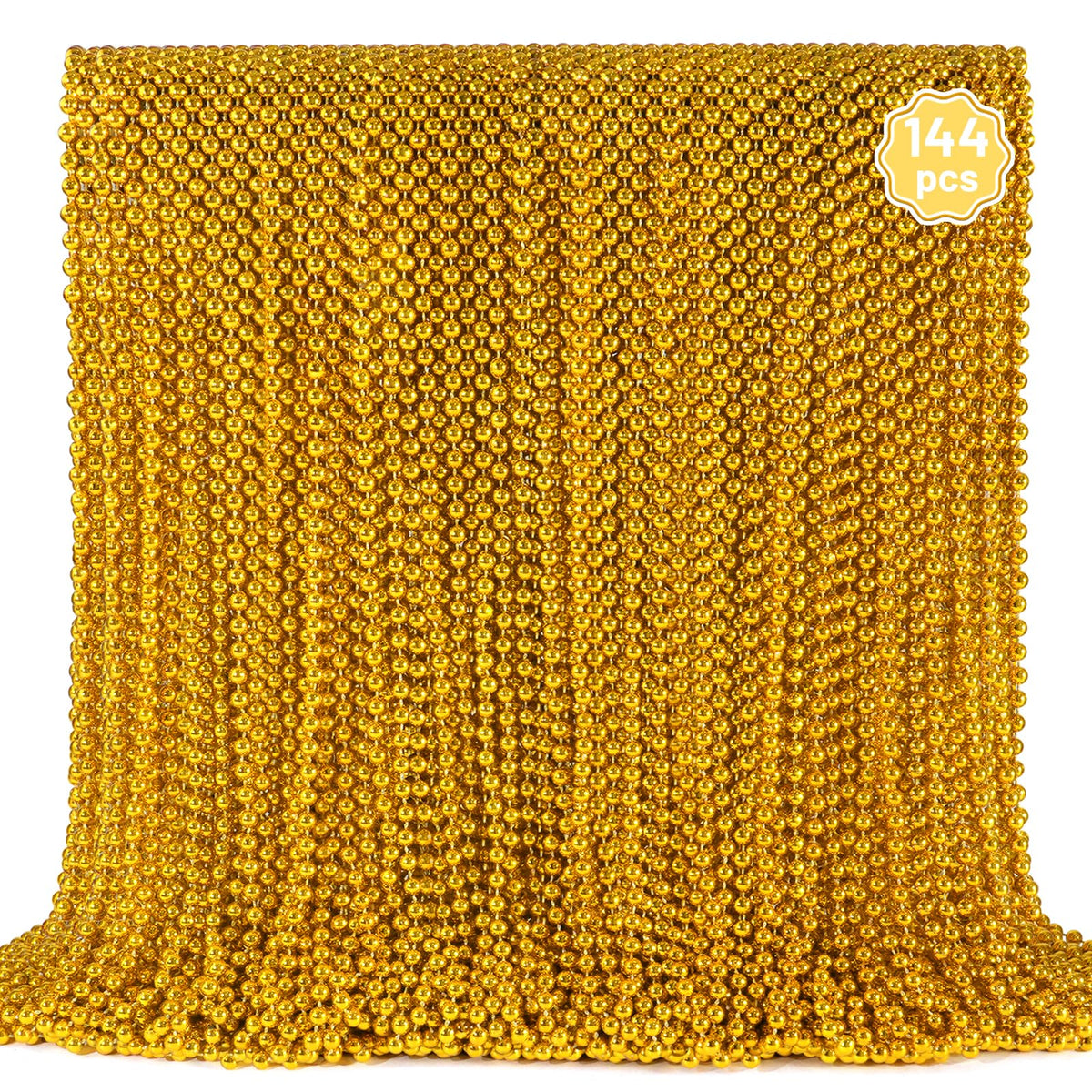 YAXINRUI gold Mardi Gras beads collection for festive wear