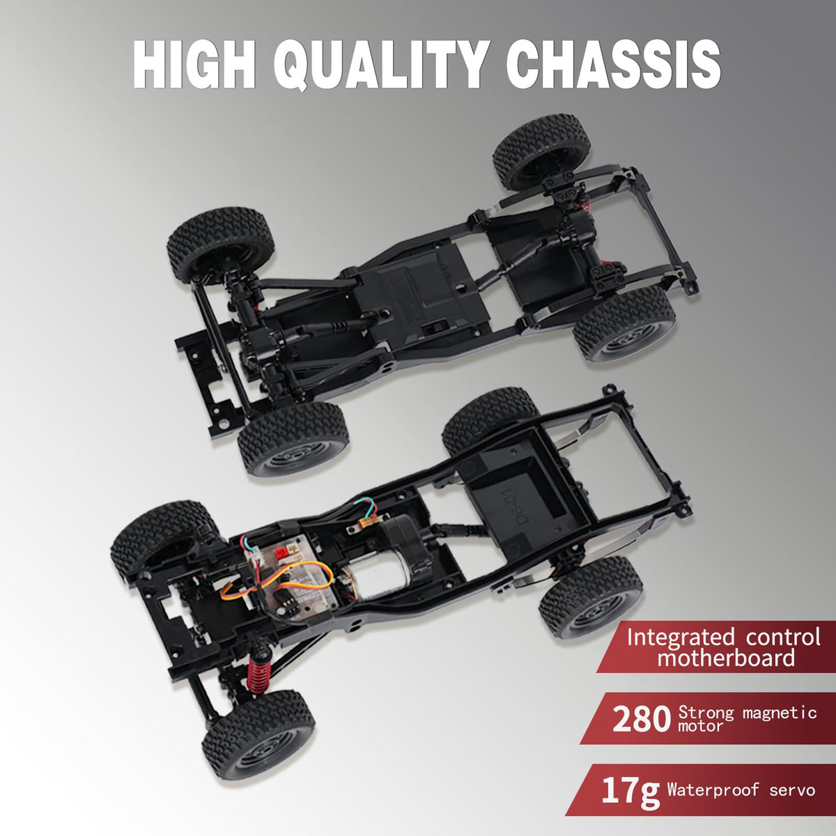 YAZHIYI MN-82 RC rock crawler dash controls for precise speed