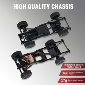 YAZHIYI MN-82 RC rock crawler dash controls for precise speed