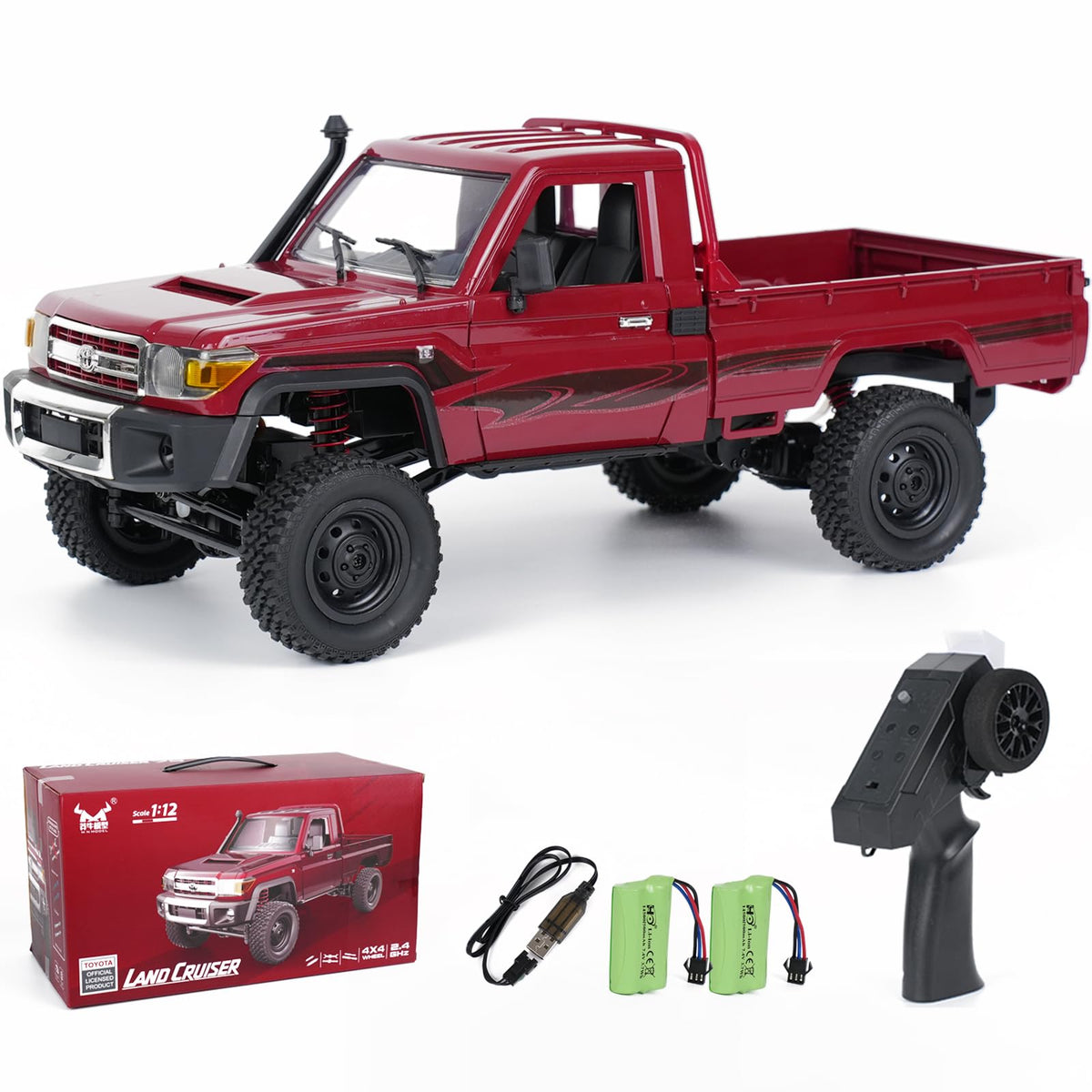 YAZHIYI MN-82 RC rock crawler front view for rugged outdoor play