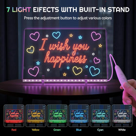YAZOM Glow LED drawing board brightness control for dynamic art sessions