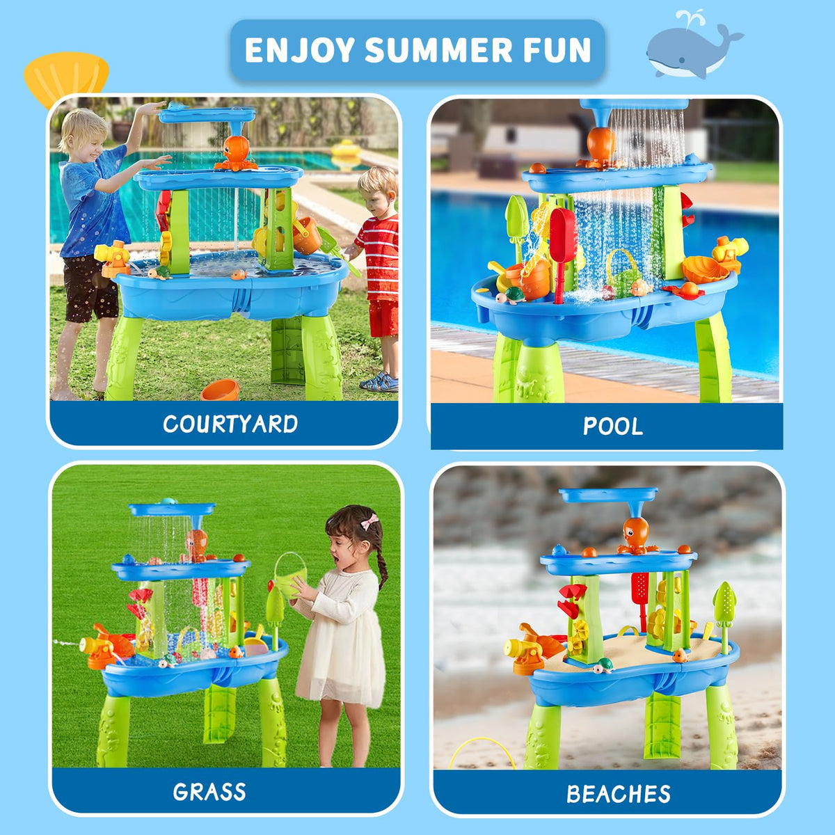 YAZ&OUZ safety-conscious ABS material ensures durable, non-toxic outdoor play.