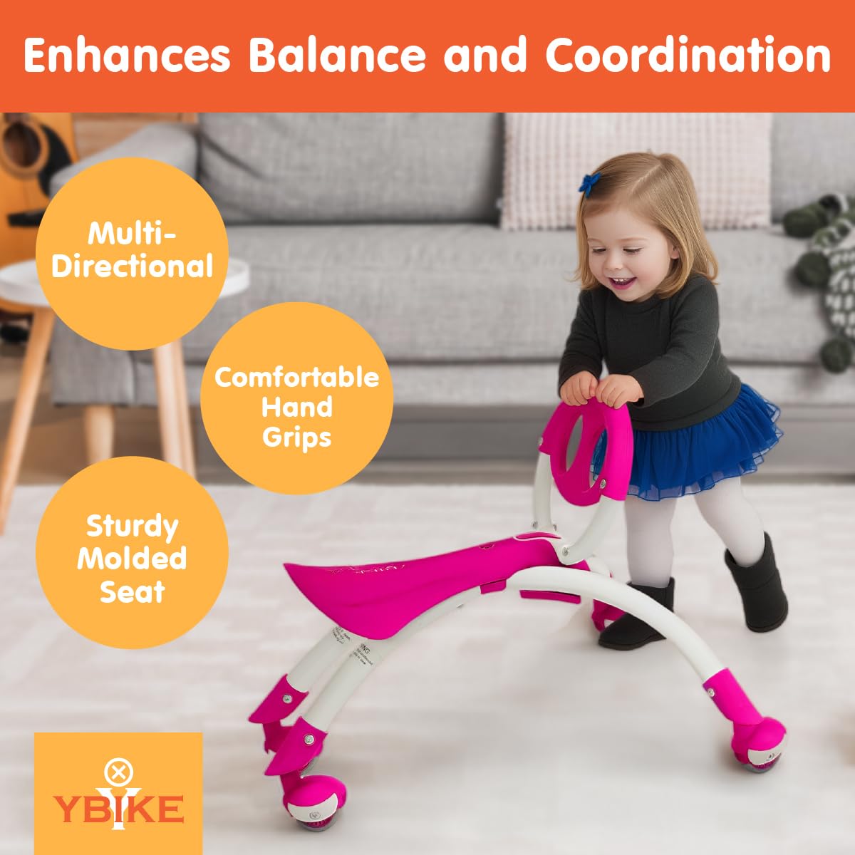YBIKE Pewi compact design suitable for indoor and outdoor play