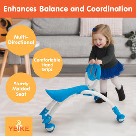 YBIKE Pewi dimensions 21.5 by 17.5 inches fit compact spaces.