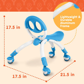 YBIKE Pewi frame and seat support growing toddlers with a lightweight build.